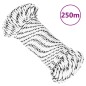 vidaXL Bootsseil Geflochten Weiß 3 mmx250 m Polyester vidaXL Bootsseil Geflochten Weiß 3 mmx250 m Polyester