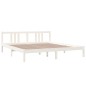 vidaXL Massivholzbett Weiß 180x200 cm vidaXL Massivholzbett Weiß 180x200 cm
