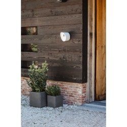 Capi Blumentopf Nature Rib Quadratisch 30x30x30 cm Dunkelgrau