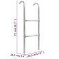 vidaXL 2-stufige Trampolinleiter Stahl Silbern 72 cm vidaXL 2-stufige Trampolinleiter Stahl Silbern 72 cm