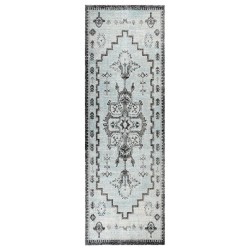 vidaXL Outdoor-Teppich Flachgewebe 80x250 cm Grün und Grau