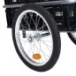 vidaXL Fahrrad-Lastenanhänger Faltbare Transportbox 50 L Schwarz 60 kg vidaXL Fahrrad-Lastenanhänger Faltbare Transportbox 50 L Schwarz 60 kg