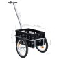 vidaXL Fahrrad-Lastenanhänger Faltbare Transportbox 50 L Schwarz 60 kg vidaXL Fahrrad-Lastenanhänger Faltbare Transportbox 50 L Schwarz 60 kg