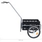 vidaXL Fahrrad-Lastenanhänger Faltbare Transportbox 50 L Schwarz 60 kg vidaXL Fahrrad-Lastenanhänger Faltbare Transportbox 50 L Schwarz 60 kg