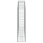 vidaXL Gabione mit Hochbogen 200x30x120/140 cm Verzinktes Eisen vidaXL Gabione mit Hochbogen 200x30x120/140 cm Verzinktes Eisen