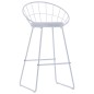 Barhocker 2 Stk. Weiß Kunstleder Barhocker 2 Stk. Weiß Kunstleder