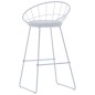Barhocker 2 Stk. Weiß Kunstleder Barhocker 2 Stk. Weiß Kunstleder