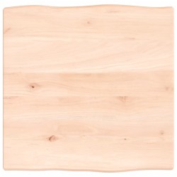 vidaXL Tischplatte 40x40x2 cm Massivholz Eiche Unbehandelt Baumkante