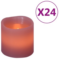 vidaXL Elektrische LED-Kerzen 24 Stk. Warmweiß