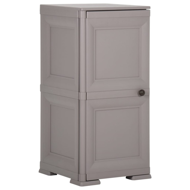vidaXL Kunststoffschrank 40x43x85,5 cm Holzdesign Grau vidaXL Kunststoffschrank 40x43x85,5 cm Holzdesign Grau