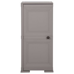 vidaXL Kunststoffschrank 40x43x85,5 cm Holzdesign Grau
