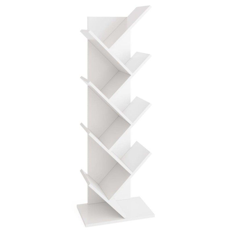 FMD Geometrisches Bücherregal Weiß FMD Geometrisches Bücherregal Weiß