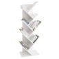 FMD Geometrisches Bücherregal Weiß FMD Geometrisches Bücherregal Weiß