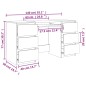 vidaXL Schreibtisch Sonoma-Eiche 140x50x77 cm Holzwerkstoff vidaXL Schreibtisch Sonoma-Eiche 140x50x77 cm Holzwerkstoff