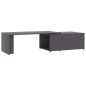 vidaXL Couchtisch Grau 150x50x35 cm Holzwerkstoff vidaXL Couchtisch Grau 150x50x35 cm Holzwerkstoff
