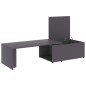 vidaXL Couchtisch Grau 150x50x35 cm Holzwerkstoff vidaXL Couchtisch Grau 150x50x35 cm Holzwerkstoff