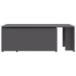vidaXL Couchtisch Grau 150x50x35 cm Holzwerkstoff vidaXL Couchtisch Grau 150x50x35 cm Holzwerkstoff