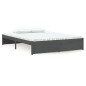 vidaXL Massivholzbett Grau 135x190 cm vidaXL Massivholzbett Grau 135x190 cm