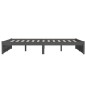 vidaXL Massivholzbett Grau 135x190 cm vidaXL Massivholzbett Grau 135x190 cm
