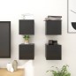 vidaXL TV-Wandschränke 4 Stk. Hochglanz-Schwarz 30,5x30x30 cm vidaXL TV-Wandschränke 4 Stk. Hochglanz-Schwarz 30,5x30x30 cm