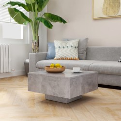vidaXL Couchtisch Betongrau 60x60x31,5 cm Holzwerkstoff