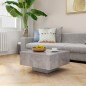 vidaXL Couchtisch Betongrau 60x60x31,5 cm Holzwerkstoff vidaXL Couchtisch Betongrau 60x60x31,5 cm Holzwerkstoff