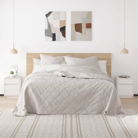vidaXL Nachttisch Weiß 40x31x50 cm Massivholz Kiefer