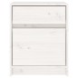 vidaXL Nachttisch Weiß 40x31x50 cm Massivholz Kiefer vidaXL Nachttisch Weiß 40x31x50 cm Massivholz Kiefer