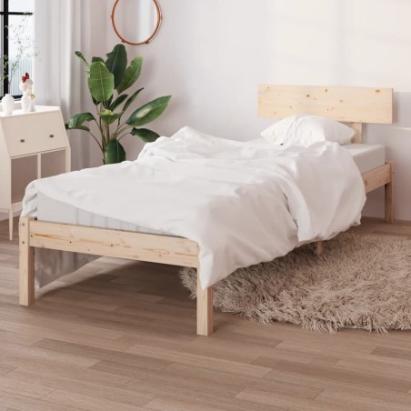 vidaXL Massivholzbett Kiefer 100x200 cm