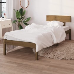 vidaXL Massivholzbett Honigbraun Kiefer 100x200 cm