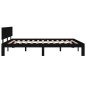 vidaXL Massivholzbett Schwarz Kiefer 160x200 cm vidaXL Massivholzbett Schwarz Kiefer 160x200 cm