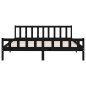 vidaXL Massivholzbett Schwarz 180x200 cm vidaXL Massivholzbett Schwarz 180x200 cm