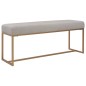 Bank 120 cm Grau Samt Bank 120 cm Grau Samt