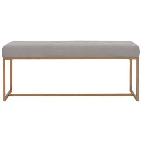 Bank 120 cm Grau Samt