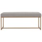 Bank 120 cm Grau Samt Bank 120 cm Grau Samt