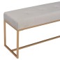 Bank 120 cm Grau Samt Bank 120 cm Grau Samt