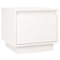 vidaXL Nachttisch Weiß 35x34x32 cm Massivholz Kiefer vidaXL Nachttisch Weiß 35x34x32 cm Massivholz Kiefer