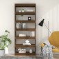 vidaXL Bücherregal/Raumteiler Braun Eichen-Optik 80x30x198 cm vidaXL Bücherregal/Raumteiler Braun Eichen-Optik 80x30x198 cm