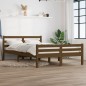 vidaXL Massivholzbett Honigbraun 135x190 cm vidaXL Massivholzbett Honigbraun 135x190 cm