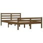 vidaXL Massivholzbett Honigbraun 135x190 cm vidaXL Massivholzbett Honigbraun 135x190 cm