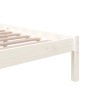 vidaXL Massivholzbett Weiß 150x200 cm vidaXL Massivholzbett Weiß 150x200 cm
