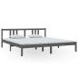 vidaXL Massivholzbett Grau 180x200 cm vidaXL Massivholzbett Grau 180x200 cm