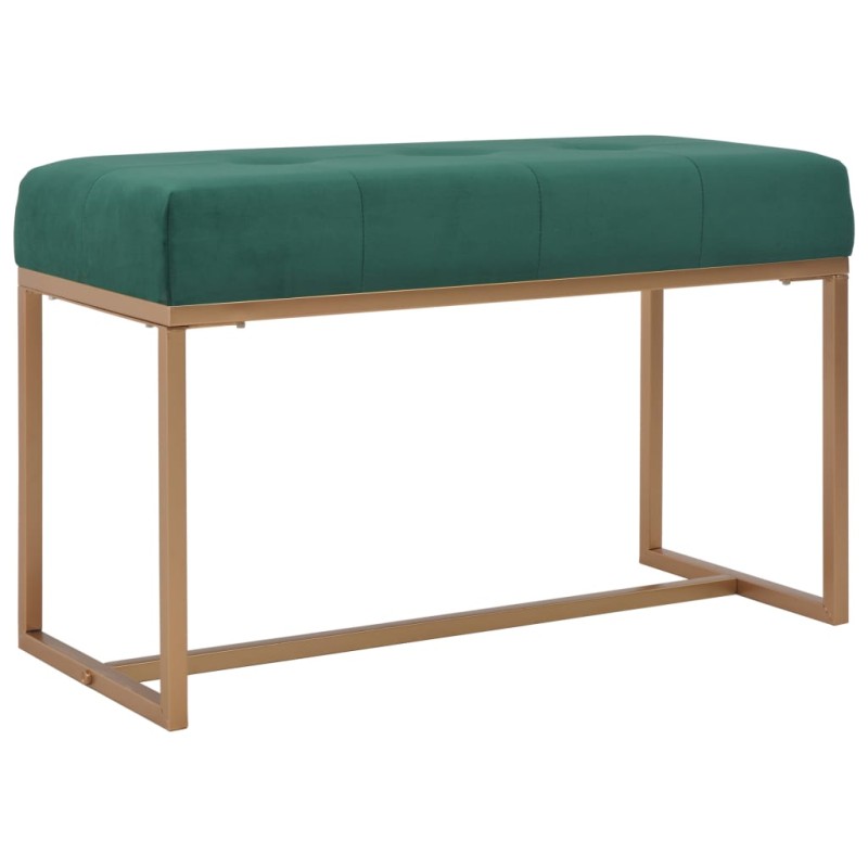 vidaXL Bank 80 cm Grün Samt vidaXL Bank 80 cm Grün Samt