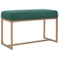 vidaXL Bank 80 cm Grün Samt vidaXL Bank 80 cm Grün Samt
