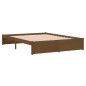 vidaXL Massivholzbett Honigbraun 135x190 cm vidaXL Massivholzbett Honigbraun 135x190 cm