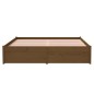 vidaXL Massivholzbett Honigbraun 135x190 cm vidaXL Massivholzbett Honigbraun 135x190 cm