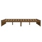 vidaXL Massivholzbett Honigbraun 135x190 cm vidaXL Massivholzbett Honigbraun 135x190 cm