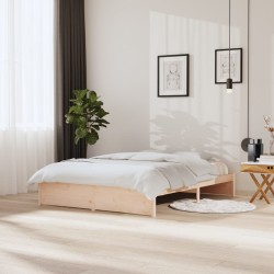 vidaXL Massivholzbett 150x200 cm