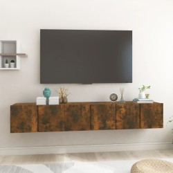 vidaXL TV-Wandschränke 3 Stk. Räuchereiche 60x30x30 cm