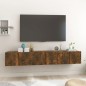 vidaXL TV-Wandschränke 3 Stk. Räuchereiche 60x30x30 cm vidaXL TV-Wandschränke 3 Stk. Räuchereiche 60x30x30 cm